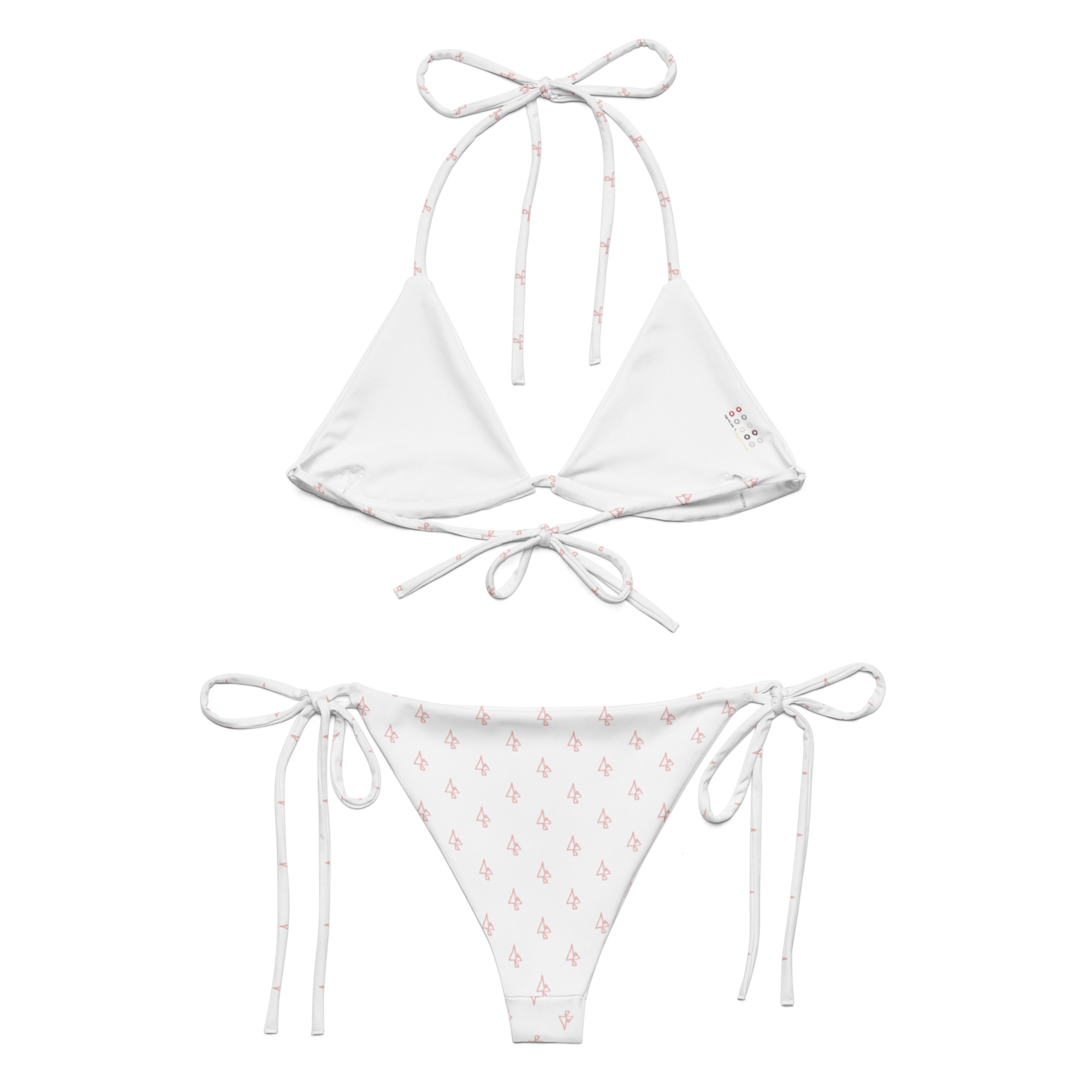 All-over print recycled string bikini